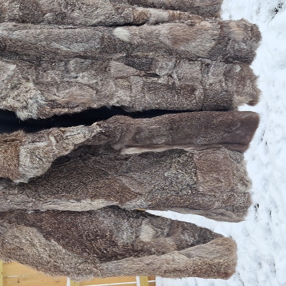Vintage rabbit fur jacket sz medium - Picture 9 of 12